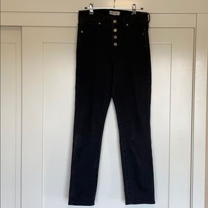 Madewell slim straight button fly jeans 28T